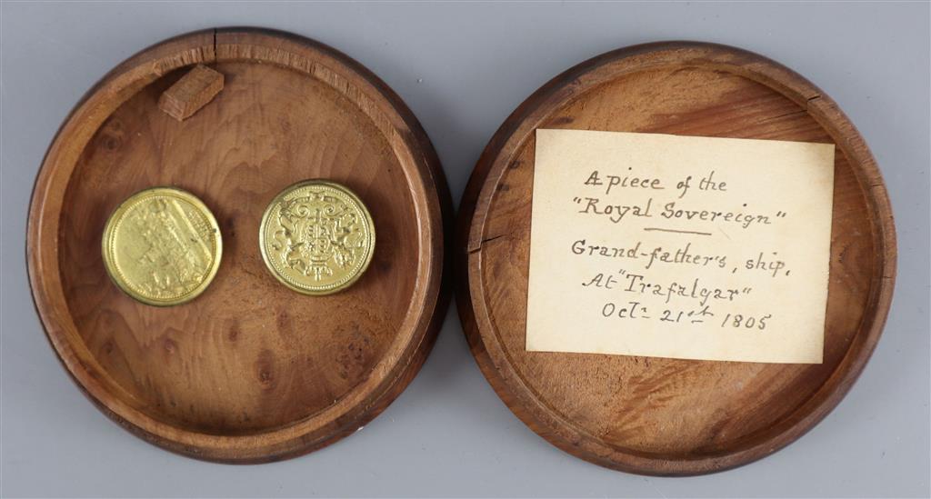 Battle of Trafalgar Interest. The Companion Military Order of the Bath awarded to Captain Edward Rotheram, HMS Royal Sovereign